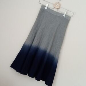 Elegant Gray and Blue Ombre Skirt Size 2 NWT By Red Myth